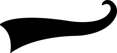 Düz kuyruklu spor ikonu. Futbol, beyzbol tipografisi harfler için mesaj kuyruğu veya şeffaf arkaplanda izole edilmiş uygulamalar için eski spor logosu vektörü veya web retro