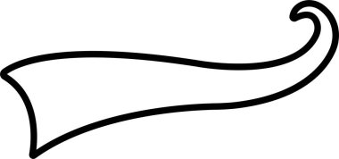 Kuyrukta dönen sportif kuyruk ikonu. Futbol, beyzbol tipografisi harfler için mesaj kuyruğu veya şeffaf arkaplanda izole edilmiş uygulamalar için eski spor logosu vektörü veya web retro