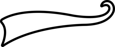 Kuyrukta dönen sportif kuyruk ikonu. Futbol, beyzbol tipografisi harfler için mesaj kuyruğu veya şeffaf arkaplanda izole edilmiş uygulamalar için eski spor logosu vektörü veya web retro