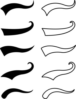 Düz çizgi üzerinde dönen spor kuyruğu simgesi. Futbol, beyzbol tipografisi harfler için mesaj kuyruğu veya şeffaf arkaplanda izole edilmiş uygulamalar için eski spor logosu vektörü veya web retro