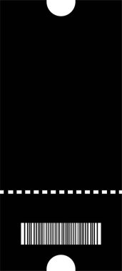 Piyango bileti ikonu. Şeffaf arkaplanda izole edilmiş uygulamalar veya web sitesi resmi için vektör. Düz Bilet, kredi kartı, çip kartı sembolü olarak etkinlik veya program erişim simgesi için bilet.