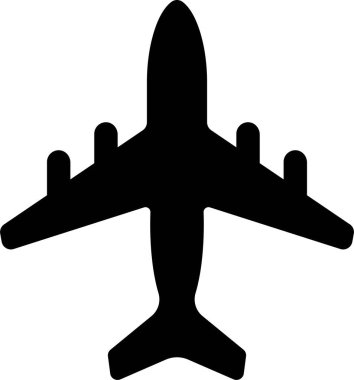 Airplane aviation icon in flat. vector for apps or websites Flight transport symbol Travel Abstract neon airplane forces animation flying plane arrivals isolated on transparent background