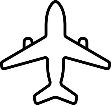 Airplane aviation icon in line. vector for apps or websites Flight transport symbol Travel Abstract neon airplane forces animation flying plane arrivals isolated on transparent background
