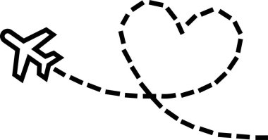 Airplane aviation icon in line. vector for apps or websites Flight transport symbol Travel Abstract neon airplane forces animation flying plane arrivals isolated on transparent background