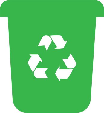 Trash bin Garbage icon in flat. vector for apps or web trash dustbin sign icon isolated on transparent background elements Waste Disposal, Waste Management, Landfill, Can, Dumping, Dumpster