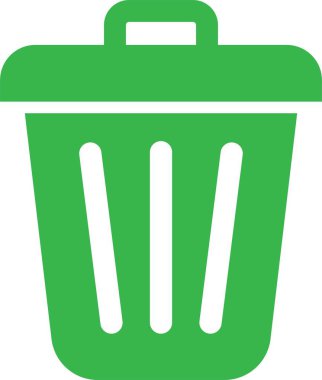 Trash bin Garbage icon in flat. vector for apps or web trash dustbin sign icon isolated on transparent background elements Waste Disposal, Waste Management, Landfill, Can, Dumping, Dumpster