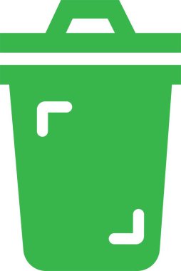Trash bin Garbage icon in flat. vector for apps or web trash dustbin sign icon isolated on transparent background elements Waste Disposal, Waste Management, Landfill, Can, Dumping, Dumpster
