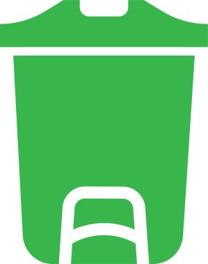 Trash bin Garbage icon in flat. vector for apps or web trash dustbin sign icon isolated on transparent background elements Waste Disposal, Waste Management, Landfill, Can, Dumping, Dumpster