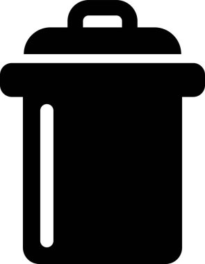 Trash bin Garbage icon in flat. vector for apps or web trash dustbin sign icon isolated on transparent background elements Waste Disposal, Waste Management, Landfill, Can, Dumping, Dumpster