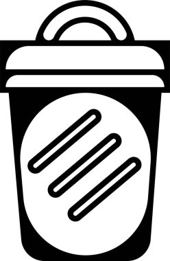 Trash bin Garbage icon in flat line. vector for apps or web trash dustbin sign icon isolated on transparent background elements Waste Disposal, Waste Management, Landfill, Can, Dumping, Dumpster