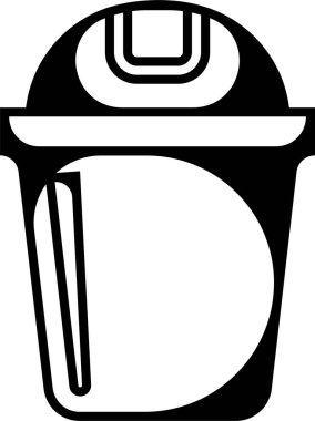 Trash bin Garbage icon in flat line. vector for apps or web trash dustbin sign icon isolated on transparent background elements Waste Disposal, Waste Management, Landfill, Can, Dumping, Dumpster