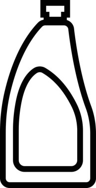 Plastic Bottles icon in line. Plastic Water Bottle symbols collection Cleaning and Hygiene detergent for laundry Products isolated on transparent background. vector for apps or web