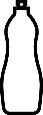 Plastic Bottles icon in line. Plastic Water Bottle symbols collection Cleaning and Hygiene detergent for laundry Products isolated on transparent background. vector for apps or web