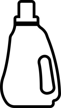 Plastic Bottles icon in line. Plastic Water Bottle symbols collection Cleaning and Hygiene detergent for laundry Products isolated on transparent background. vector for apps or web