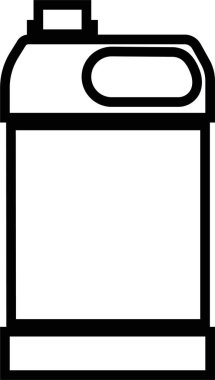 Plastic Cans icon in line. Plastic Water Bottle symbols collection Cleaning and Hygiene detergent for laundry Products isolated on transparent background. vector for apps or web