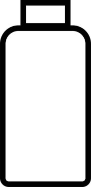 Plastic Bottles icon in line. Plastic Water Bottle symbols collection Cleaning and Hygiene detergent for laundry Products isolated on transparent background. vector for apps or web