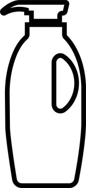 Plastic Bottles icon in line. Plastic Water Bottle symbols collection Cleaning and Hygiene detergent for laundry Products isolated on transparent background. vector for apps or web