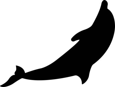 Jumping dolphin fish icon in flat. vector for apps or website dolphin leaps over the water art sketch style marine mammal Bottlenose dolphin isolated on transparent background