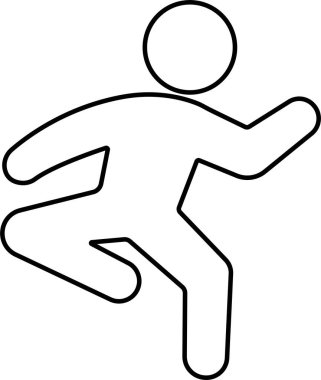 Exercise Fitness Sport people making exercises vector for apps or web training activity, workout Yoga pose, meditate practice Health icon in line isolated on transparent background