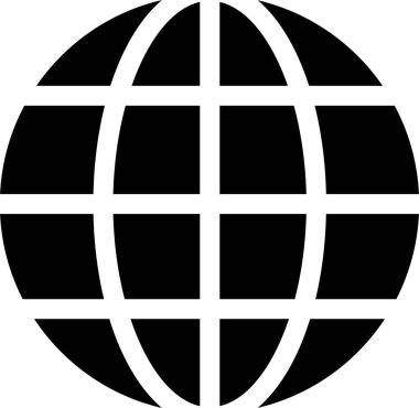 World globe in flat icon. Vector for apps or website Earth global country map planet Travel internet globe sign symbol isolated on transparent background international communication service