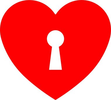 Heart icon in flat. vector signs for apps or web. Valentine's Day, medicine, Love, passion, Romantic concept design symbol health care heartbeat cardiogram isolated on transparent background