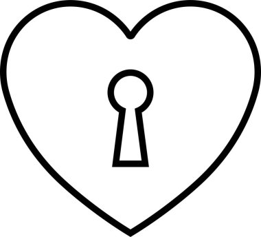 Heart icon in line. vector signs for apps or web. Valentine's Day, medicine, Love, passion, Romantic concept design symbol health care heartbeat cardiogram isolated on transparent background