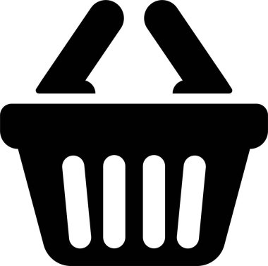 Shopping cart basket icon in flat. Containing shopping, order, buy, purchase, bought, sale, sell, store, market for e-commerce. Vector for apps or website isolated on transparent background