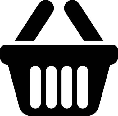 Shopping cart basket icon in flat. Containing shopping, order, buy, purchase, bought, sale, sell, store, market for e-commerce. Vector for apps or website isolated on transparent background