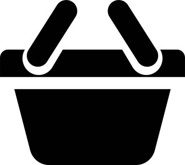 Shopping cart basket icon in flat. Containing shopping, order, buy, purchase, bought, sale, sell, store, market for e-commerce. Vector for apps or website isolated on transparent background