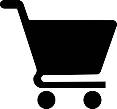 Shopping cart trolley icon in flat. Containing shopping, order, buy, purchase, bought, sale, sell, store, market for e-commerce. Vector for apps or website isolated on transparent background