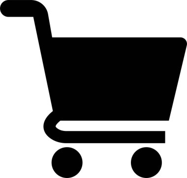 Shopping cart trolley icon in flat. Containing shopping, order, buy, purchase, bought, sale, sell, store, market for e-commerce. Vector for apps or website isolated on transparent background