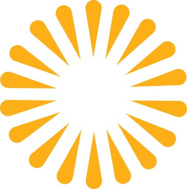 Sunburst, Starburst icon in flat. vector for apps or web Retro wavy edge circle stickers, price promo tags, Empty vintage star burst callouts or sunburst Isolated on transparent background