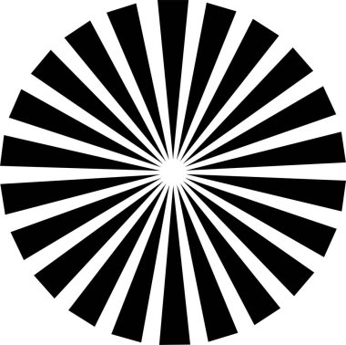 Sunburst, Starburst icon in flat. vector for apps or web Retro wavy edge circle stickers, price promo tags, Empty vintage star burst callouts or sunburst Isolated on transparent background