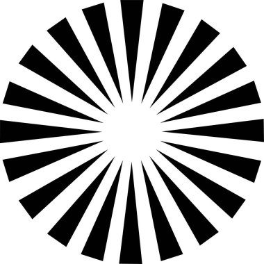 Sunburst, Starburst icon in flat. vector for apps or web Retro wavy edge circle stickers, price promo tags, Empty vintage star burst callouts or sunburst Isolated on transparent background