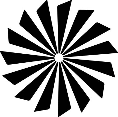 Sunburst, Starburst icon in flat. vector for apps or web Retro wavy edge circle stickers, price promo tags, Empty vintage star burst callouts or sunburst Isolated on transparent background