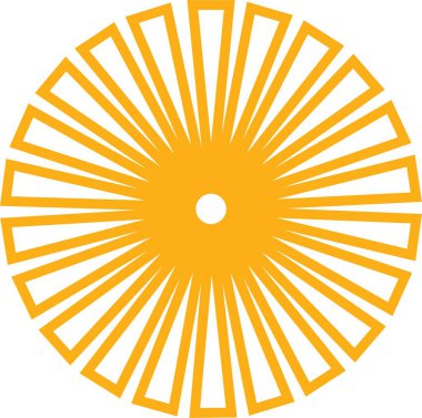 Sunburst, Starburst icon in line. vector for apps or web Retro wavy edge circle stickers, price promo tags, Empty vintage star burst callouts or sunburst Isolated on transparent background