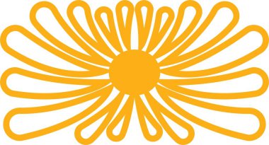 Sunburst, Starburst icon in line. vector for apps or web Retro wavy edge circle stickers, price promo tags, Empty vintage star burst callouts or sunburst Isolated on transparent background