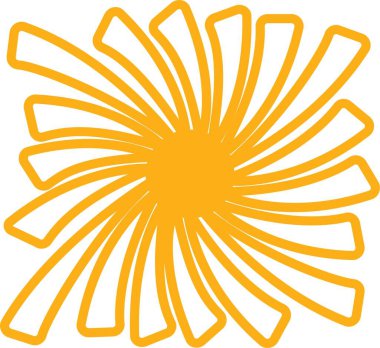 Sunburst, Starburst icon in line. vector for apps or web Retro wavy edge circle stickers, price promo tags, Empty vintage star burst callouts or sunburst Isolated on transparent background