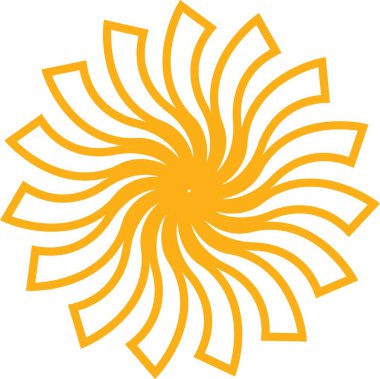 Sunburst, Starburst icon in line. vector for apps or web Retro wavy edge circle stickers, price promo tags, Empty vintage star burst callouts or sunburst Isolated on transparent background