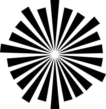 Sunburst, Starburst icon in flat. vector for apps or web Retro wavy edge circle stickers, price promo tags, Empty vintage star burst callouts or sunburst Isolated on transparent background