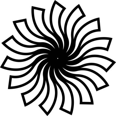 Sunburst, Starburst icon in line. vector for apps or web Retro wavy edge circle stickers, price promo tags, Empty vintage star burst callouts or sunburst Isolated on transparent background