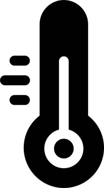 Thermometer Icon sign isolated on transparent Background Temperature hot cold symbol flat vector for apps or web Science tool The Climate change concept of weather and increased temperature