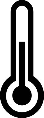 Thermometer Icon sign isolated on transparent Background Temperature hot cold symbol flat vector for apps or web Science tool The Climate change concept of weather and increased temperature