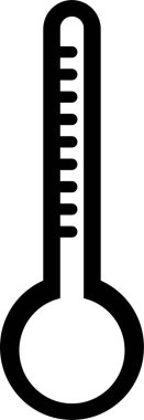 Thermometer Icon sign isolated on transparent Background Temperature hot cold symbol flat vector for apps or web Science tool The Climate change concept of weather and increased temperature