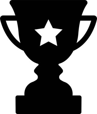 Trophy cup award icon in flat. vector for apps or website logo Winner sport championship ceremony label, first place prize, victory sign icon design isolated on transparent background