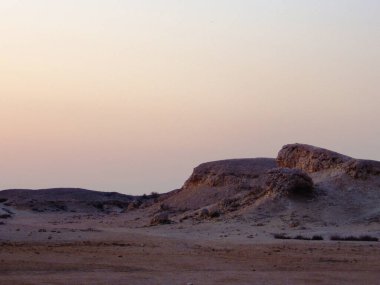 Çöl kum tepeleri manzara 