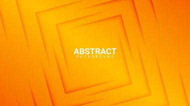 Kare gölge efektli turuncu soyut arkaplan
