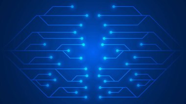 nokta ve çizgi birleştirilmiş teknoloji soyut arkaplan