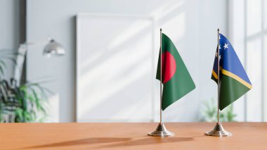 Masadaki BANGLADESH VE SOLOMON Adaları