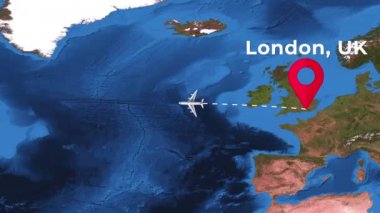 Londra 'dan San Francisco' ya uluslararası uçuş rotası